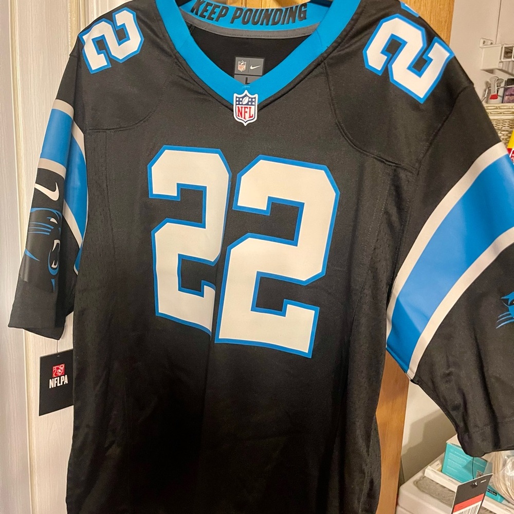 NFL Carolina Panthers Black and Blue Jersey - Picture 2 of 4